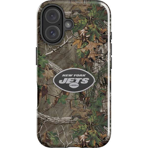 NFL New York Jets Realtree Xtra Green Camo iPhone 16 Plus Impact Case